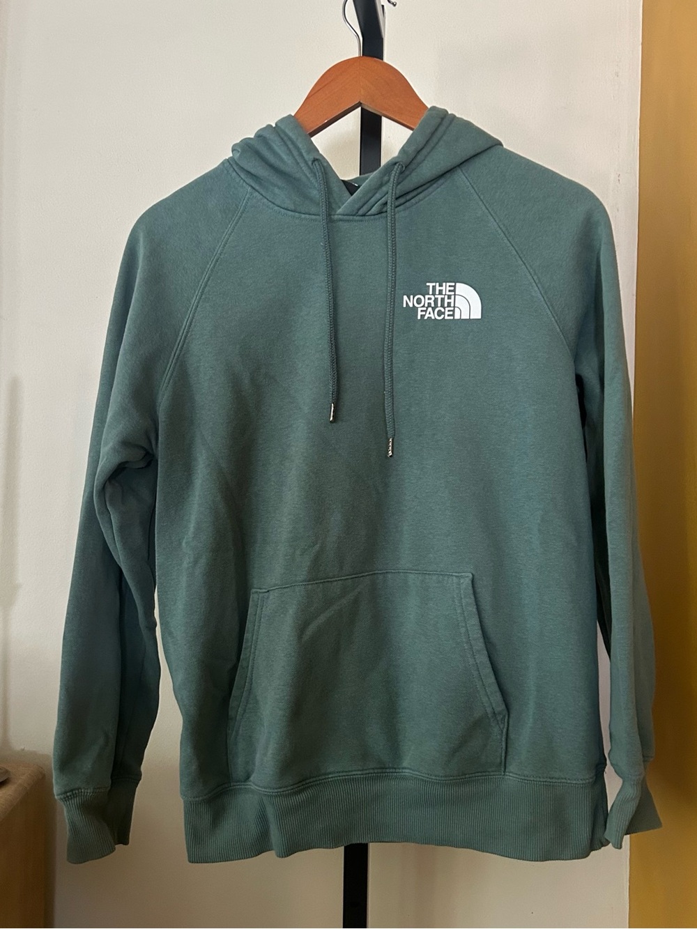 The North Face Graphic Hoodie Pullover Sweatshirt Logo Blue Gorpcore Size Small